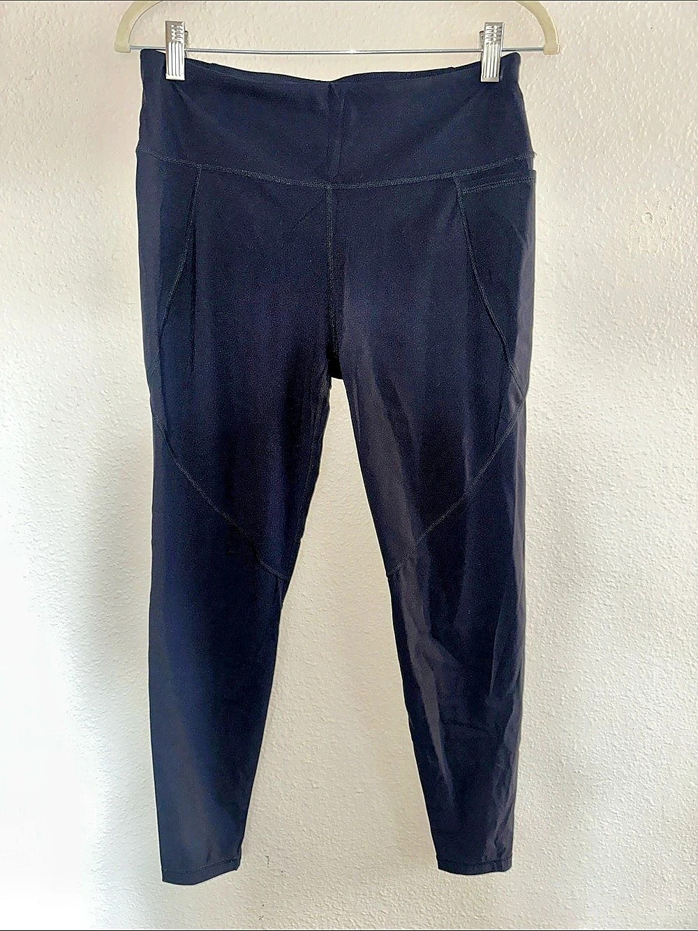 Sweaty Betty Power Full Length Leggings Black Leggings drawstring Waist 10 large